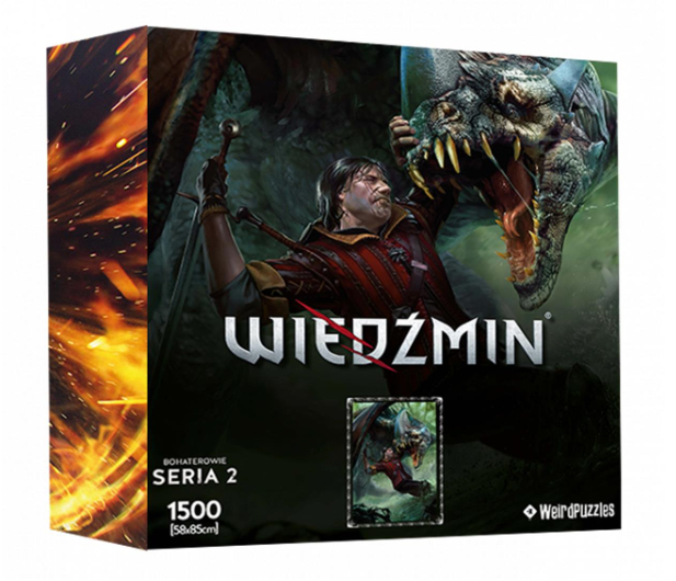 CDP PUZZLE BOHATEROWIE WIEDŹMINA - SERIA 2 ESKEL - 517879 - zdjęcie